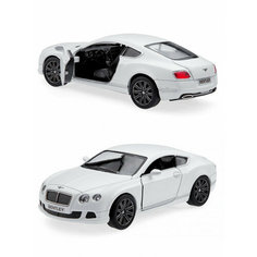 Металлическая машинка Kinsmart 1:38 «2012 Bentley Continental GT Speed» инерционная, белая KT5369D-1
