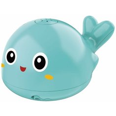 Детская игрушка для ванной "Синий кит" светящаяся с распылителем воды. Happy Ko