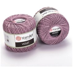 Пряжа YARNART VIOLET (YarnArt), сухая роза - 4931, 100% мерсеризованный хлопок, 6 мотков, 50 г, 282 м.