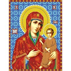 Набор для вышивания "Светлица" чешский бисер, икона "Пресвятая Богородица Тихвинская"
