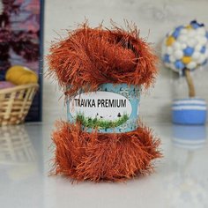 Пряжа JINA Травка премиум (JINA), терракот - 12, , , 100 г, м.