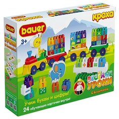Конструктор Bauer Кроха Веселые уроки 894 Цифры и Буквы, 109 дет. Бауэр