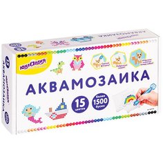 Юнландия Набор для творчества Аквамозаика 15 цветов 663778 разноцветный