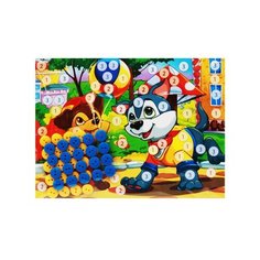 Мозаика из пуговиц "Щенки", А5 Рыжий кот