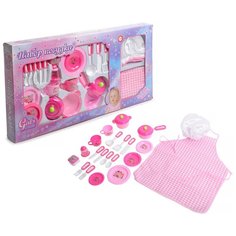 Набор посуды Shantou Gepai Girls club IT102828 розовый/белый