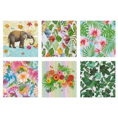 Салфетки для декупажа SDD 12 шт. 3х слойные 33 x 33 см ассортиНабор №1217-14 "Тропический сад" Love2 Art