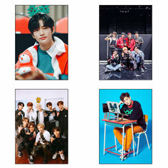 Плакат 4 шт набор А4 корейцы Stray Kids / Стрей кидс / дети / k-pop / к-поп постер №21 нет бренда