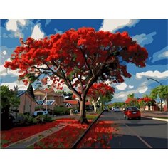 Картина по номерам Красная осень 40х50 см Hobby Home