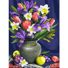 Картина по номерам Яркий букет 40х50 см Hobby Home