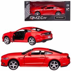 Машинка металлическая Uni-Fortune RMZ City 1:32 Ford Mustang 2015 инерционная, (красный), 12,7х5,08х