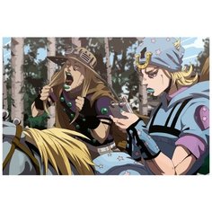 Картина по номерам на холсте Аниме JOJO (Джованна, Джотаро, ДжоДжо) - 8944 Г 60x40