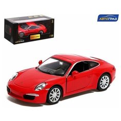 Машинка металлическая PORSCHE 911 CARRERA S, 1:32, инерция, цвет красный Pr Market
