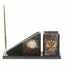 Письменный мини-набор "Горка" камень яшма 124349 Уральский сувенир