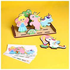 Головоломка. Повтори по образцу «Мир единорогов» Лесная мастерская