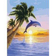 Картина по номерам Игры дельфина 40х50 см Hobby Home
