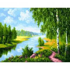 Картина по номерам Речная гладь 40х50 см Hobby Home