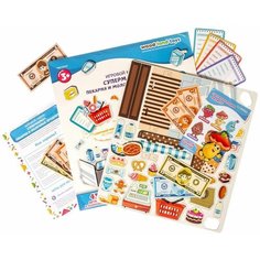 Игровой набор Woodlandtoys Супермаркет. Пекарня и молочные продукты 30*22,8*0,3 Россия