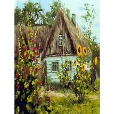 Картина по номерам Домик в деревне 40х50 см Hobby Home