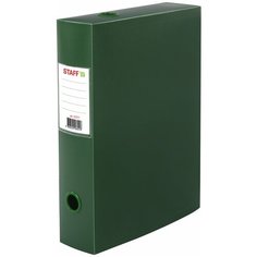 Короб архивный (330х245 мм), 70 мм, пластик, разборный, до 750 листов, зеленый, 0,7 мм, STAFF, 237277 В комплекте: 3шт.