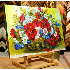 Алмазная мозаика на деревянном подрамнике 33х43 см