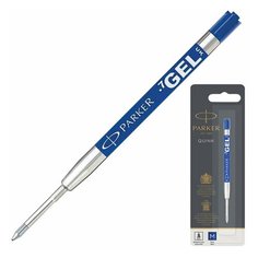 Стержень гелевый PARKER "Quink Gel", комплект 5 шт, металлический, 98 мм, линия письма 0.7 мм, блистер, синий, 1950346
