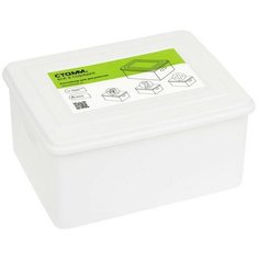 Контейнер для документов А4, 260 х 350 х 160 мм, белый, вместительный корпус Без бренда