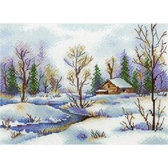 Набор для вышивания крестиком Начало весны арт. НВ-818 М. П. Студия 15х20см (МП Студия) М.П.Студия