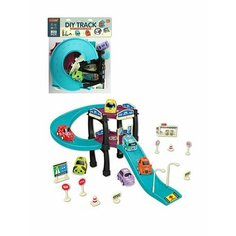 Игровой набор Паркинг, в комплекте: деталей/предметов 18шт, транспорт 3шт, наклейка Shantou Gepai 812-8B