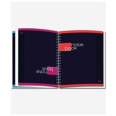 Тетрадь-перевёртыш 4 обложки, 120 листов в клетку на гребне "Twice Two. Строгая тетрадь", УФ-лак, блок офсет Полином