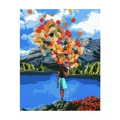 Картина по номерам на холсте с деревянным подрамником Девушка на берегу Paintboy