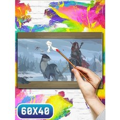 Картина по номерам на холсте игры world of warcraft dragonflight - 12101 60х40