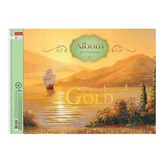 Альбом для рисования 40 л. Хатбер А3 "Парусник на закате" спираль жесткая подложка 40А3Всп_18417 (4/ Hatber