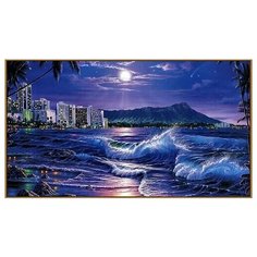 Алмазная мозаика Ночное побережье 62x35 см. Milato