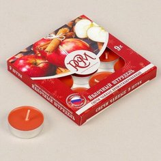 Набор чайных свечей ароматизированных "Яблочный штрудель", 10гр, 9штук Miki Market