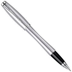 Ручка подарочная перьевая PARKER "Urban Metro Metallic CT", серебристый корпус, хромированные детали, черная, S0850670 142013