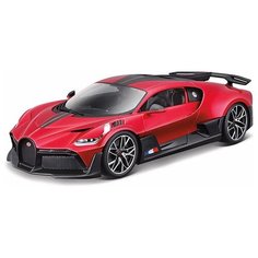 Bburago Коллекционная машинка Bugatti Divo Dull Deep, 1:18, красная
