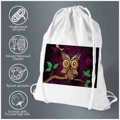 Сумка для обуви CoolPodarok Сова арт