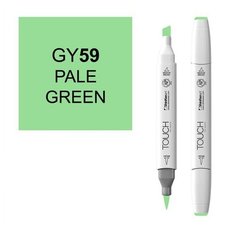 Художественный маркер TOUCH Маркер спиртовой двухсторонний TOUCH BRUSH ShinHan Art, зеленый бледный