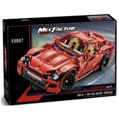 Конструктор пластиковый MecFactor Красная спортивная машина Ferraril 330071441 деталей Lion King