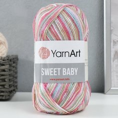 Пряжа "Sweet Baby" 100% акрил 300м/100г (911 малина-аспарагус) Yarn Art