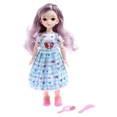 Кукла модная шарнирная "Лиза" в сарафане, с аксессуаром, микс (1 шт.) Promarket