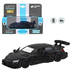 Машина "АВТОПАНОРАМА" Mercedes-AMG C 63 DTM, черный матовый, 1/43, инерция, в/к 17,5*12,5*6,5 см