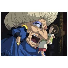 Картина по номерам на холсте Аниме Унесенные призраками (Юбаба, Тихиро, Каонаси) - 7451 Г 60x40