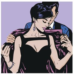 Картина по номерам, "Живопись по номерам", 80 x 80, Z-NA188, поп арт