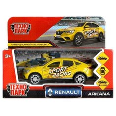 Технопарк Машинка металлическая RENAULT ARKANA спорт 12 см, цвет желтый