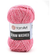 Пряжа YarnArt Denim Washed, 70 % хлопок, 30 % акрил, 50 г, 130 м, 10 шт., 905 розовый