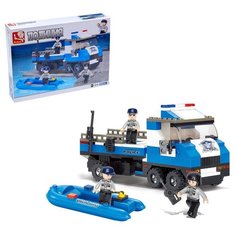 Конструктор Полицейский спецназ грузовик, 202 детали Sluban