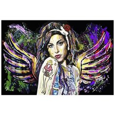 Картина по номерам на холсте Музыка Эми Уайнхаус - 8367 Г 60x40