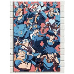 Картина по номерам Аниме JoJo (ДжоДжо, Джотаро Куджо, Джоске) - 8454 В 60x40