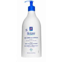 Biolane Гель для купания и шампунь 2 в 1 с первых дней жизни, 750 мл Laboratoire Biopha